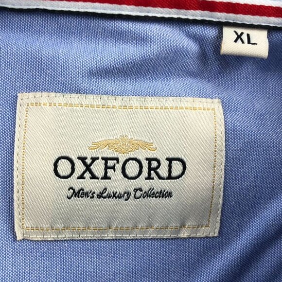 Oxford Men's Button-Down Shirt Size XL Blue Normcore - Picture 3 of 13